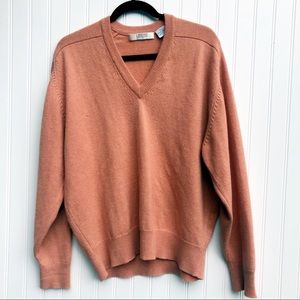 Peach Men’s Cashmere V-Neck
